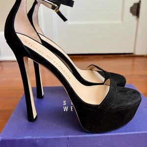 Stuart Weitzman Black Platform Heels